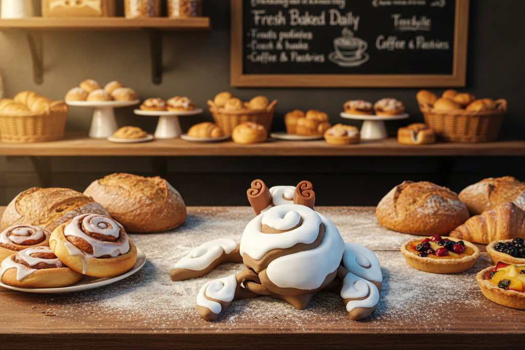 3D printed Cinnamon rolled turtle