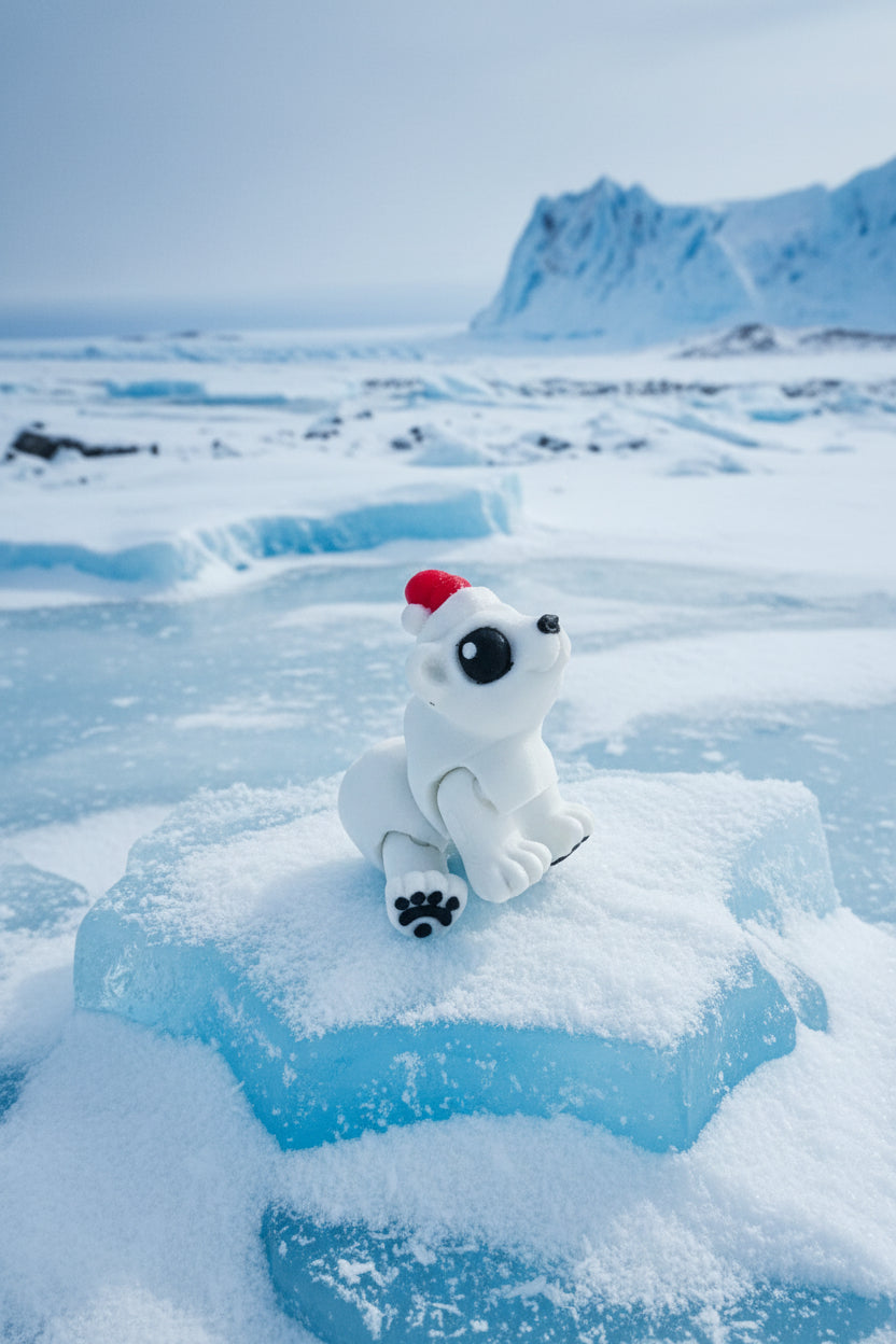 Mini Christmas polar bear
