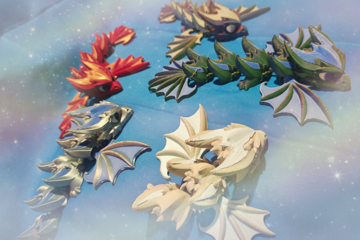 Articulated winged dragons