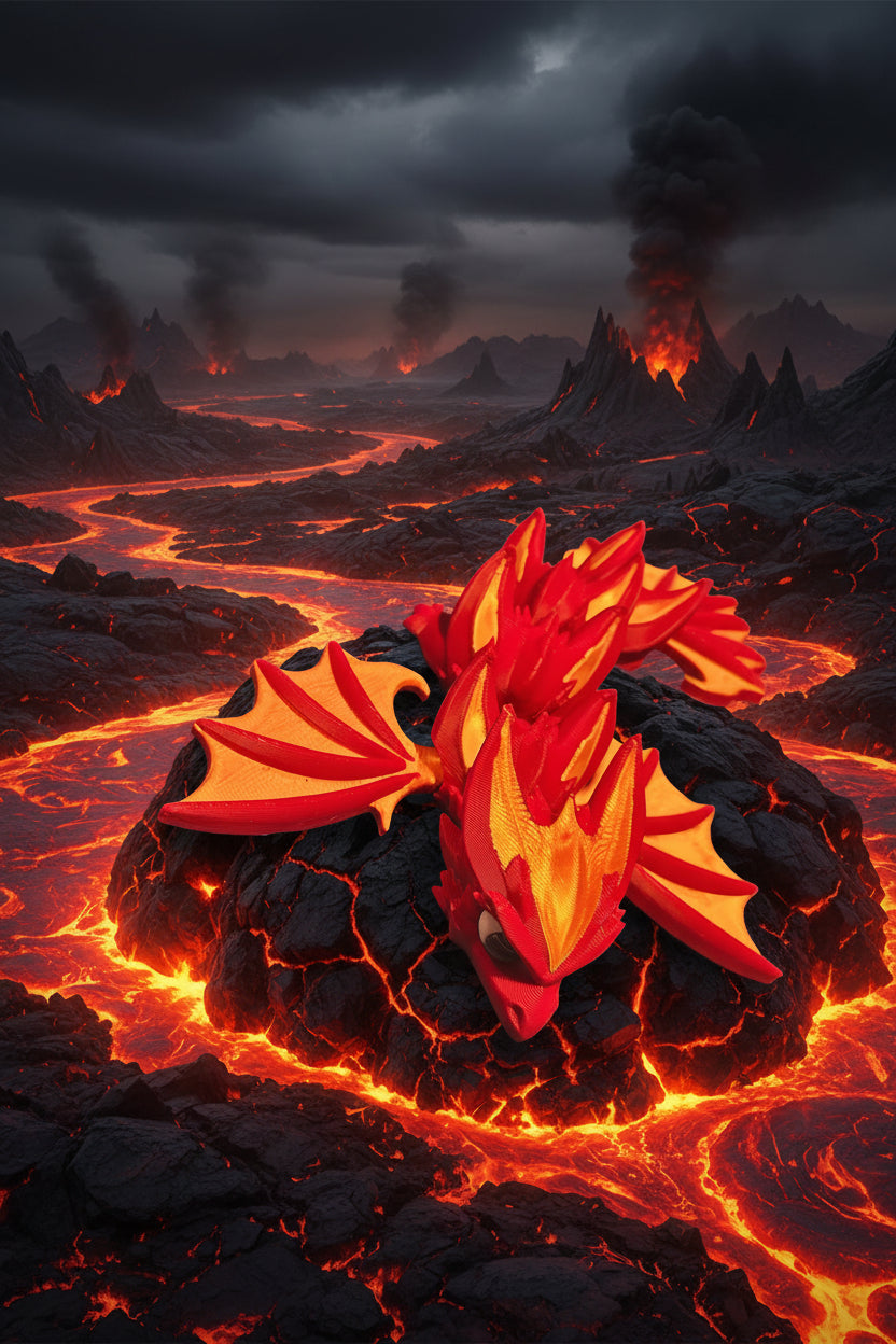 Articulated winged dragons
