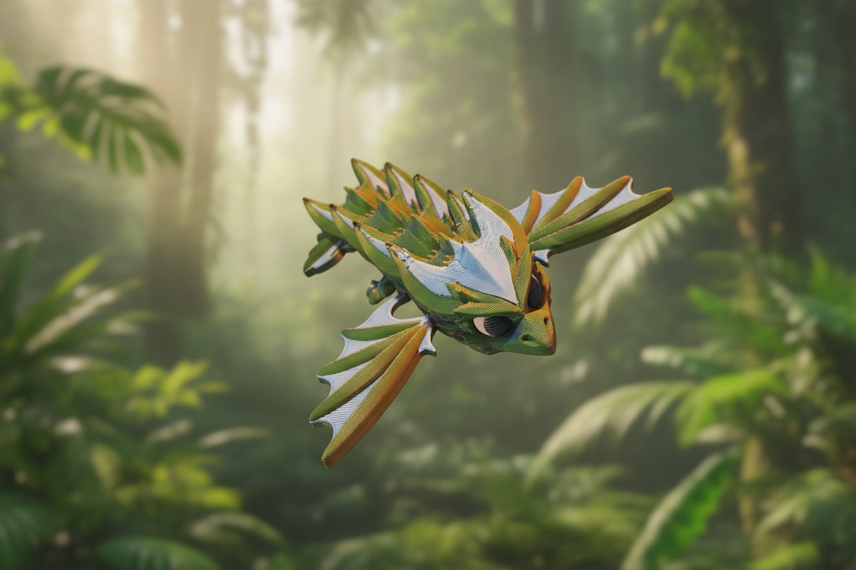 Articulated winged dragons