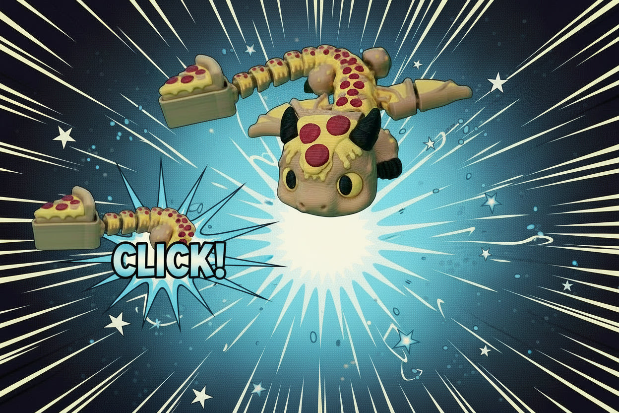 Pizza fidget companion Clicker